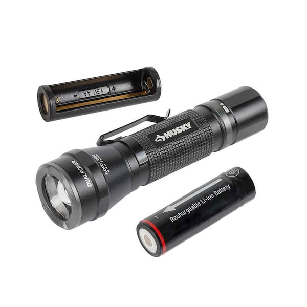 HUSKY 500LM DUAL POWER FLASHLIGHT (91309) HUSKY 500LM DUAL POWER FLASHLIGHT (91309)